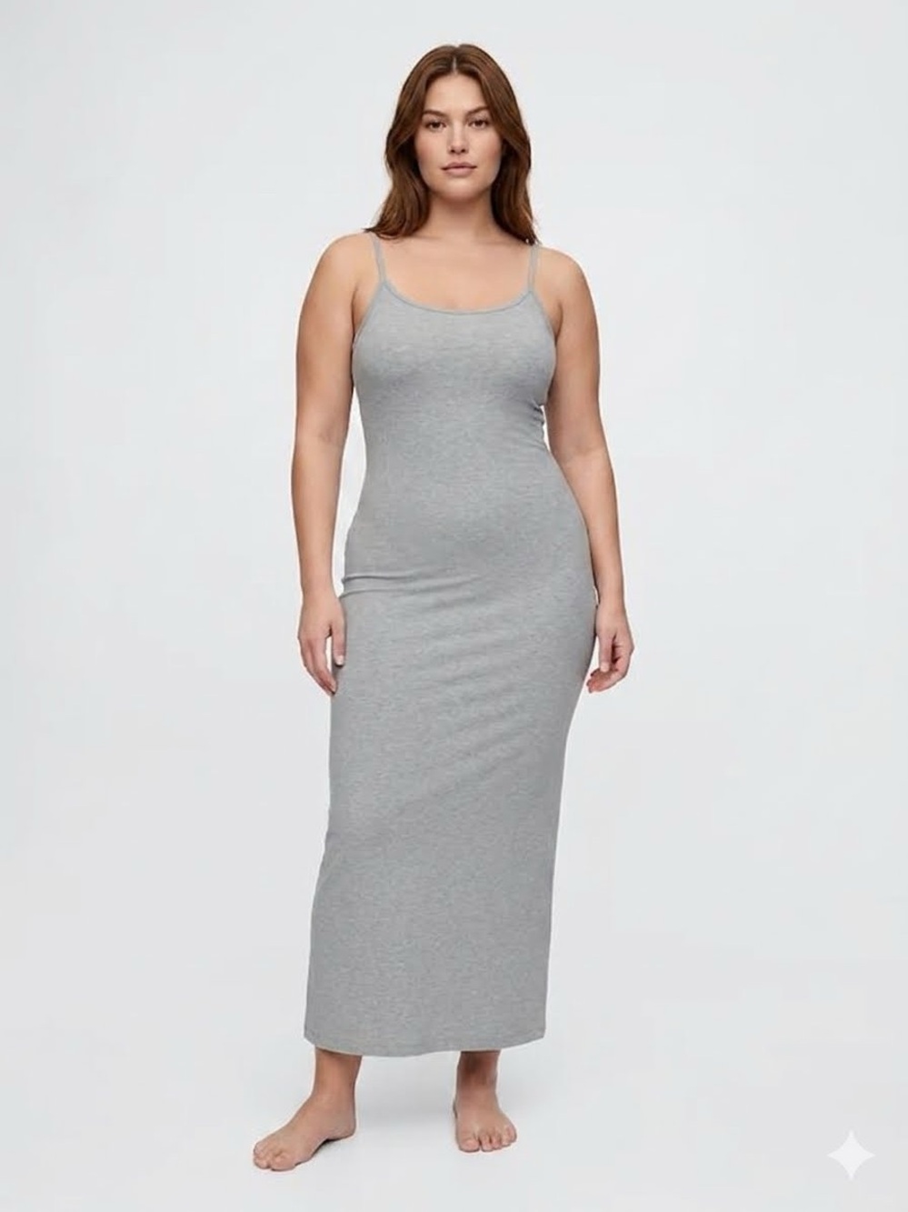 GAP NWOT Grey Spaghetti-Strap PJ MAXI DRESS~Size XL TALL